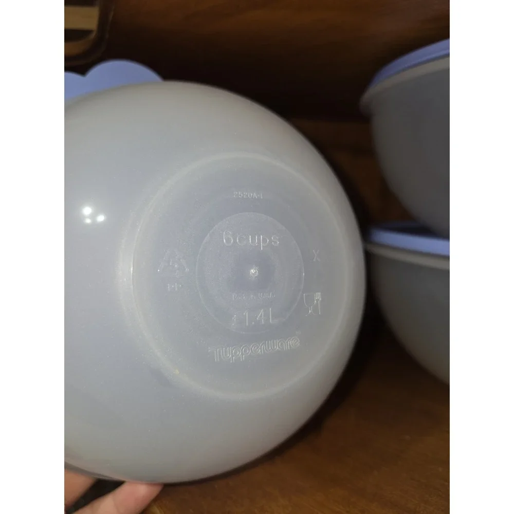 NEW Tupperware Wonderlier Bowls Set of 3 Sheer With Butterfly Lids